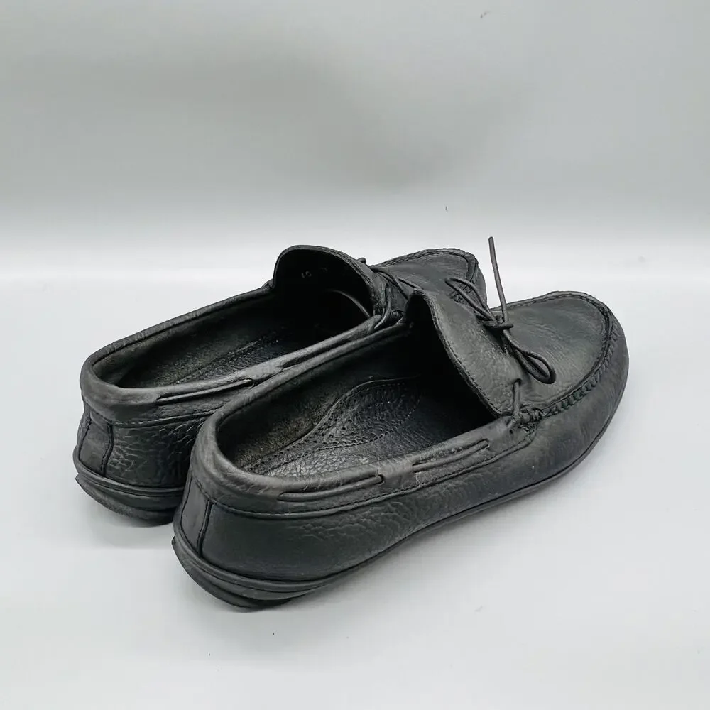Alden Shoes Mens 10 Black Leather Cape Cod Collection Moc Loafers Casual Comfort